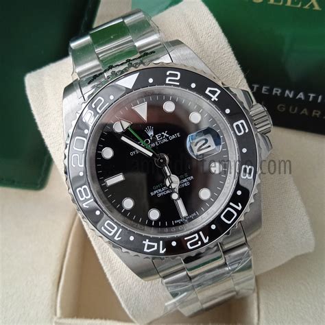 rolex gmt ghiera nera e azzurra vs replica|false rolex markings.